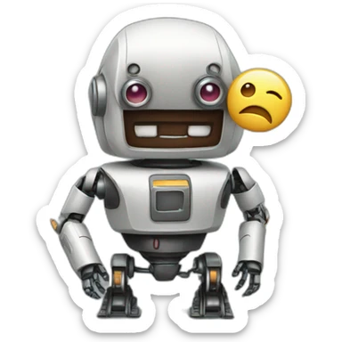 a Naughty robots sticker