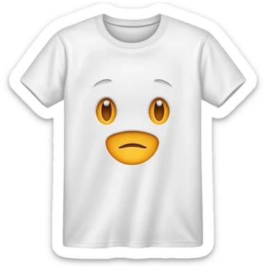 t-shirt with no emoji sticker