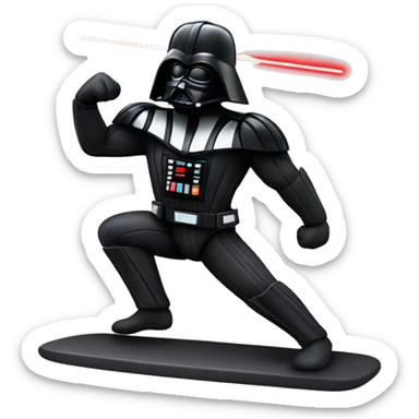 Darthvader exercising sticker