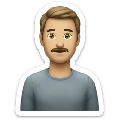 Une meuf derrière un homme  sticker