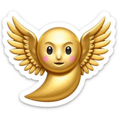 BTC with little wings sticker