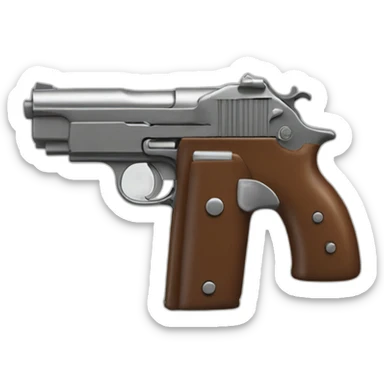 Pistolet qui tire une balle sticker