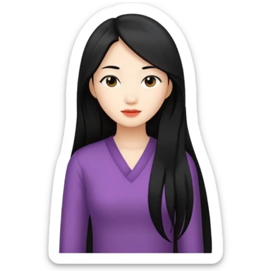 Asian women slim body sticker