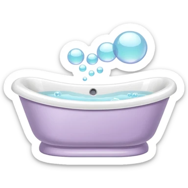 Pastel luxury jacuzzi bathtub  sticker