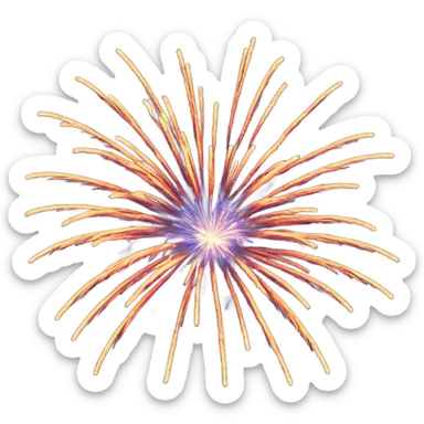 Fireworks sticker