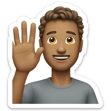 Man wich waves 360 sticker