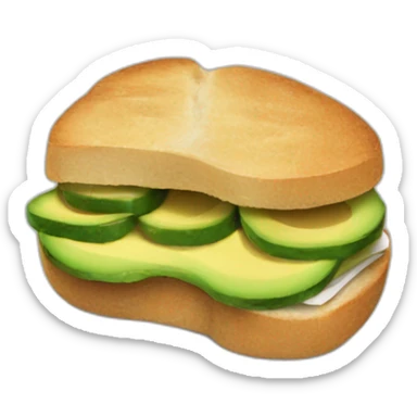 Avocado sandwich sticker