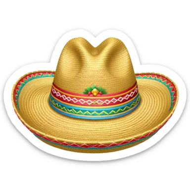 Small sombrero emoji sticker
