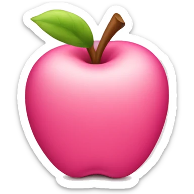 Pink Apple logo sticker