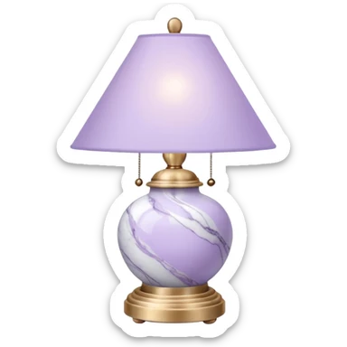 Lavender pastel purple and marble white aesthetic cute dainty find nice pretty vintage lamp sticker