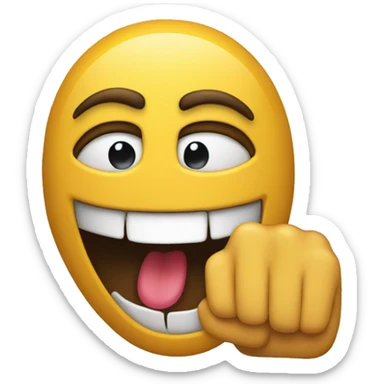 A web with multiple emojis holding their index finger infront of their mouth sticker