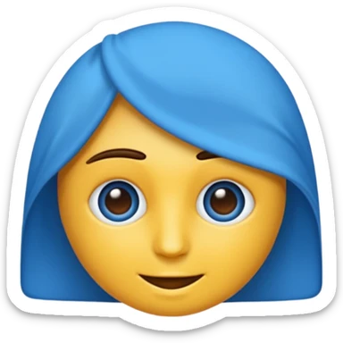 Merhaba emoji olarak mavi tik istiyorum sticker