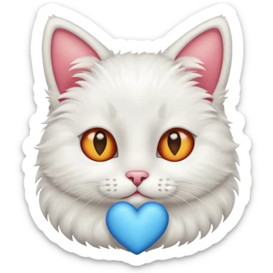 cat with heart eyes sticker