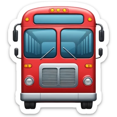 Bus image. View left Side. sticker