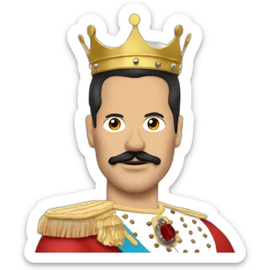 Queen freddy mercury sticker