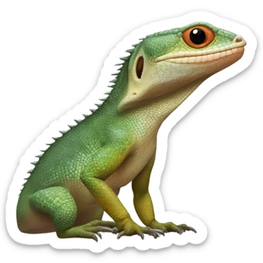 Diploglossus pleii, the Puerto Rican galliwasp- species of lizard of the Diploglossidae to Puerto Rico sticker