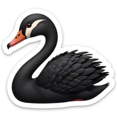 Black swan sticker