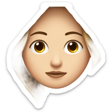 White girl inside a blanket sipping coffee eyes closed sticker