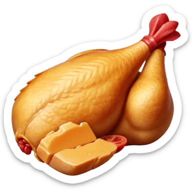 boneless chicken meat piece sticker