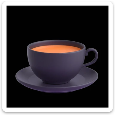 teacup without handle sticker