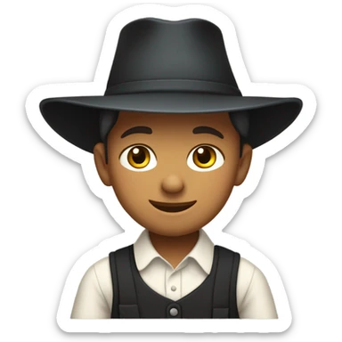 Mexican Amish boy  sticker
