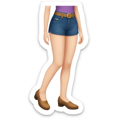 Naked woman from the waist down sticker