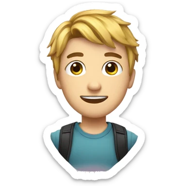 a streamer boy sticker