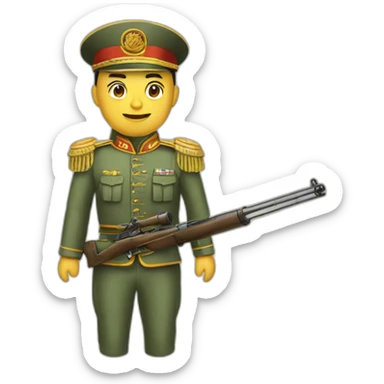Chinois militaire sticker