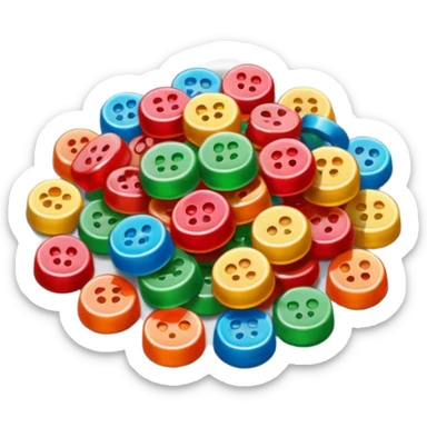 Gomitas en un plato sticker