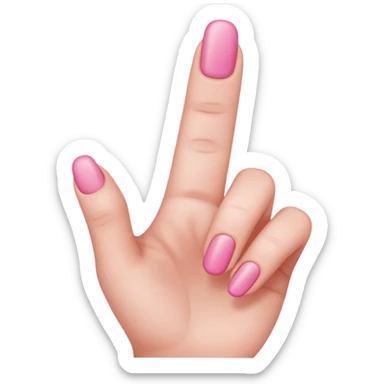 Make a emoji of a very small finger  sticker