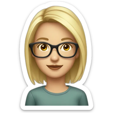 darya skrobko in glasses sticker