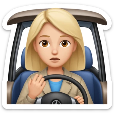 driving license test sticker