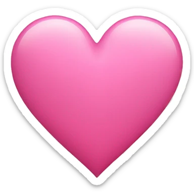 Pink heart  sticker