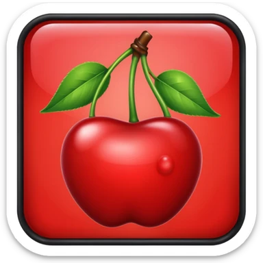 An ad going in between a cherry sticker