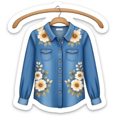 women's clothes on a hanger sticker