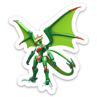 Mechanical Flygon-dragon-Bisharp-Medabot-Mecha full body sticker