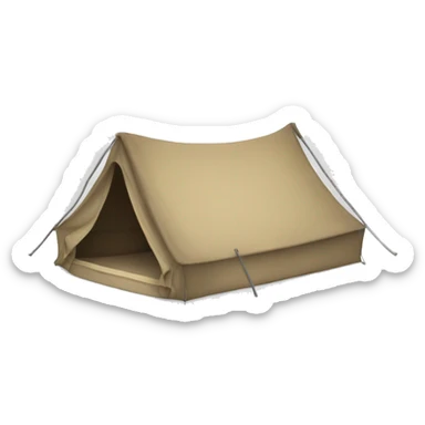 Tent with clock time 10 sticker