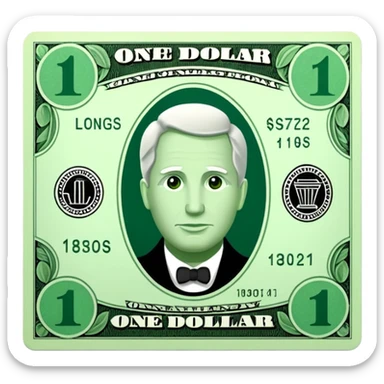 create a usd money bill sticker