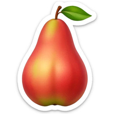 pear with red blush  sticker