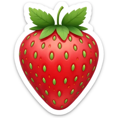 lineart strawberry sticker
