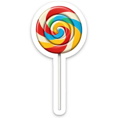 Vintage circus lollipop sticker