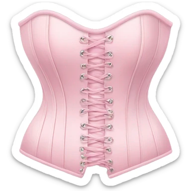 Pastel pink corset  sticker