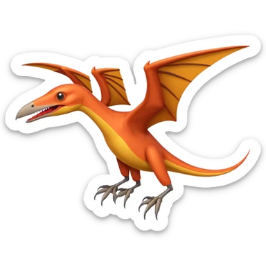 ios-style pterodactyl emoji sticker