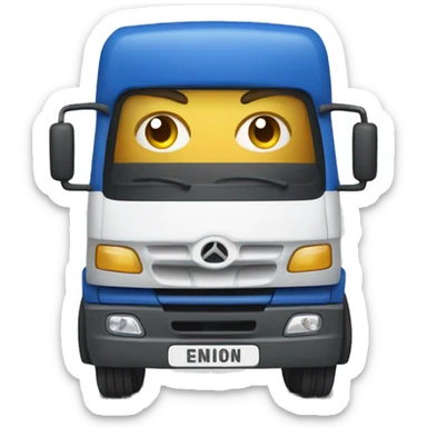 camion de envio express sticker