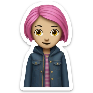 coraline doll sticker