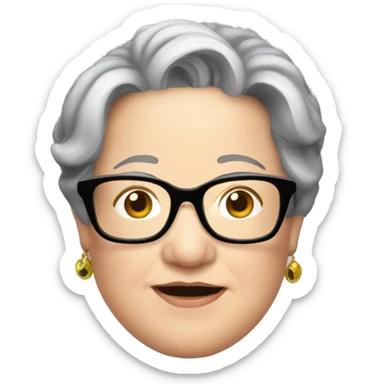 kathy bates with glasses sticker