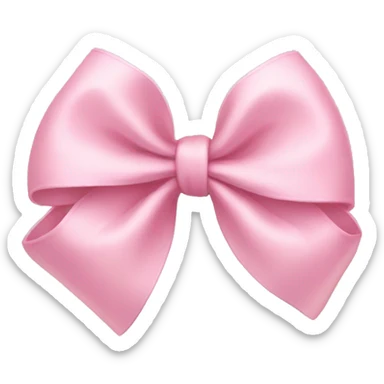 Light pink bow sticker