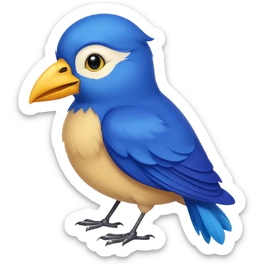 blue bird from brrazil sticker