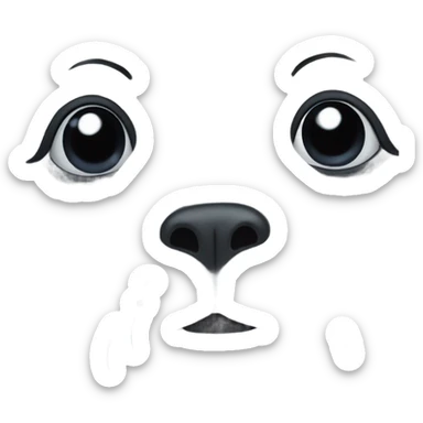 fluffy harp seal  sticker