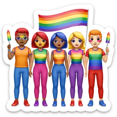 pride charcters sticker